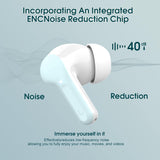 Wireless Earbuds, Bluetooth 5.4 Headphones HiFi Stereo, Bluetooth Earbuds with ENC Noise Cancelling Mic, IP7 Waterproof in Ear Earphones, 48H, LED Display Ear buds for Pad Phones Workout, Azure