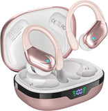 Wireless Earbuds, Sports Bluetooth Headphones, 80Hrs Playtime Ear Buds with LED Power Display, Noise Canceling Headset, IPX7 Waterproof Earphones for Workout/Running