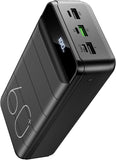 Power Bank 60000mAh 22.5W Fast Charging Portable Charger with Flashlight, 4 Outputs & 3 Inputs LED Display Huge Capacity External Battery Pack for Most Electronic Devices on The Market