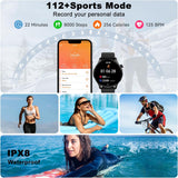 Smart Watch for Men Women Fitness: Waterproof Make Answer Call Digital Mens Watches Running Pedometer Step Tracker Smartwatch Android Phone iPhone Samsung Compatible Sleep SpO2 Heart Rate Monitor