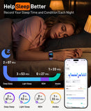 Smart Watches for Women Men, 2025 Smartwatch 1.85''Alexa Fitness Tracker Smart Watch Compatible for Android iPhone with Bluetooth Call (Answer/Make), 3ATM Waterproof Heart Rate/Sleep/SpO2 Monitor 120+