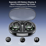 Wireless Earbuds, Bluetooth 5.4 Headphones Sport, Over Ear Buds With ENC Noise Cancelling Mic, 48H, Wireless Earphone With Earhooks, Stereo Deep Bass, IP7 Waterproof Headset for Workout Running, Black